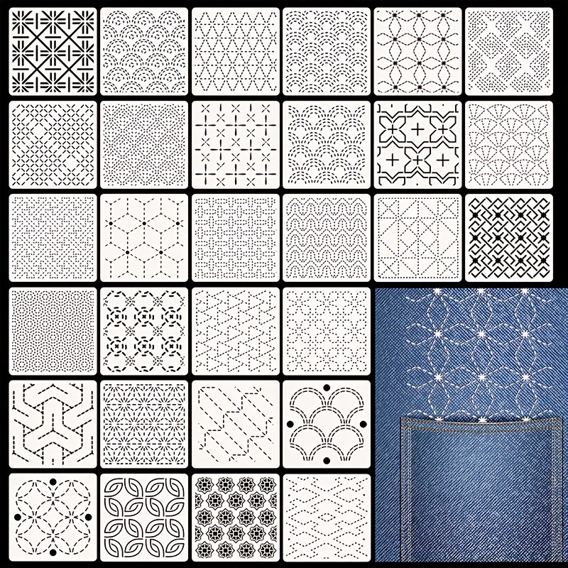 Embroidery Motif - 30 шт. шаблоны для вышивания DIY