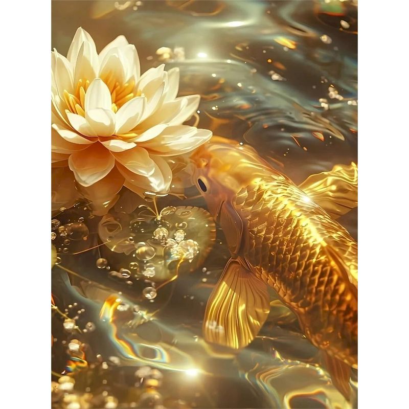 Embroidery Fish - SDOYUNO алмазная живопись кои рыба мозаика