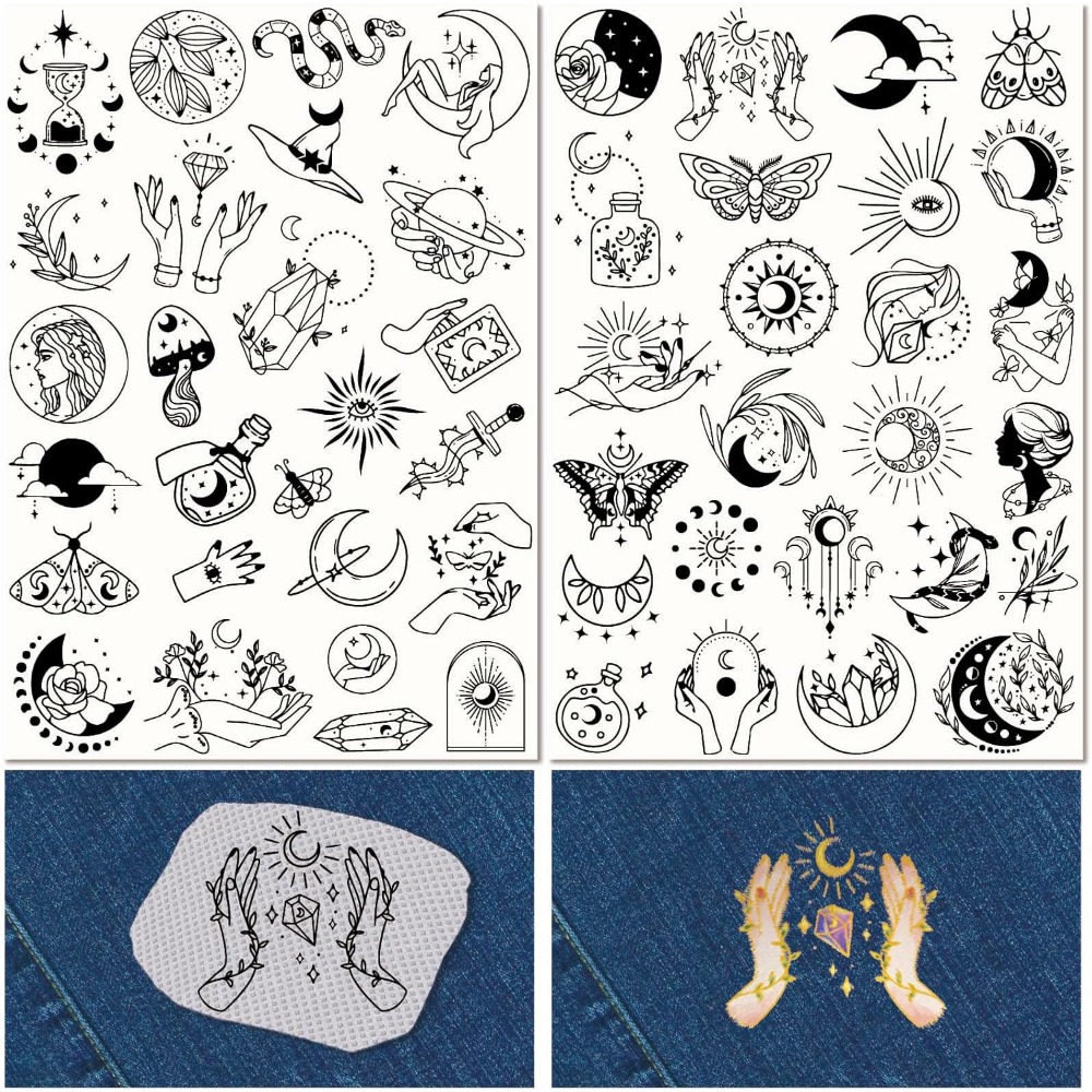 Embroidery Motif - 51 шт., водорастворимые стабилизаторы для вышивки