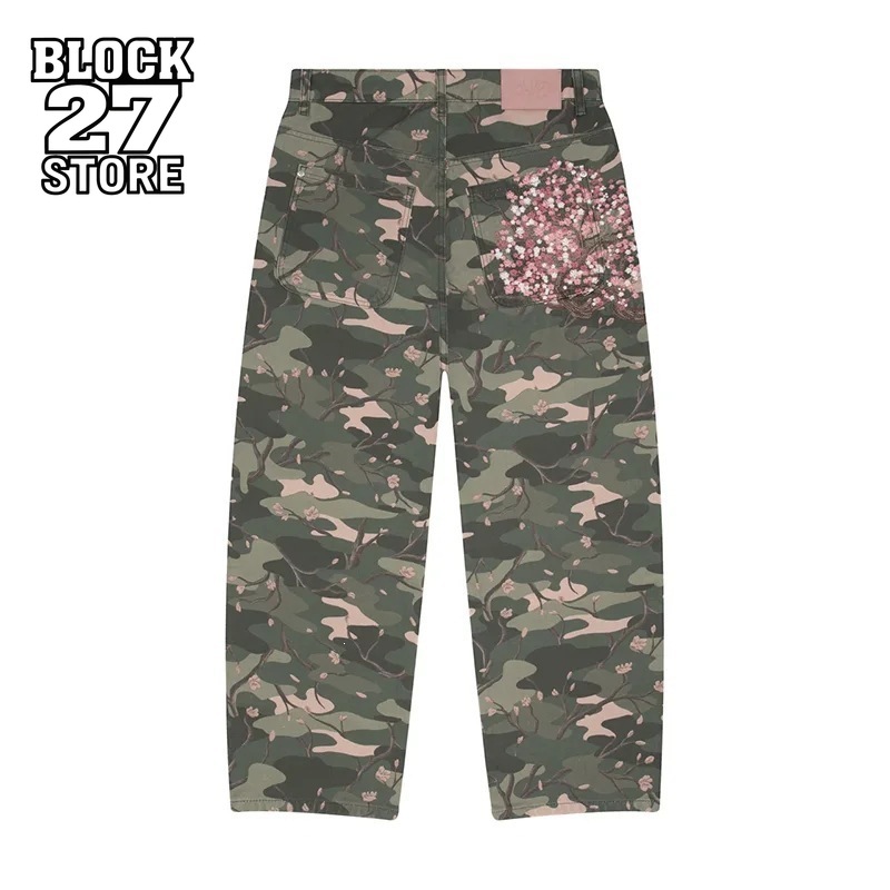 Мужские джинсы Y2K с вышивкой  – обзор и цена Embroidery Jeans Sakura