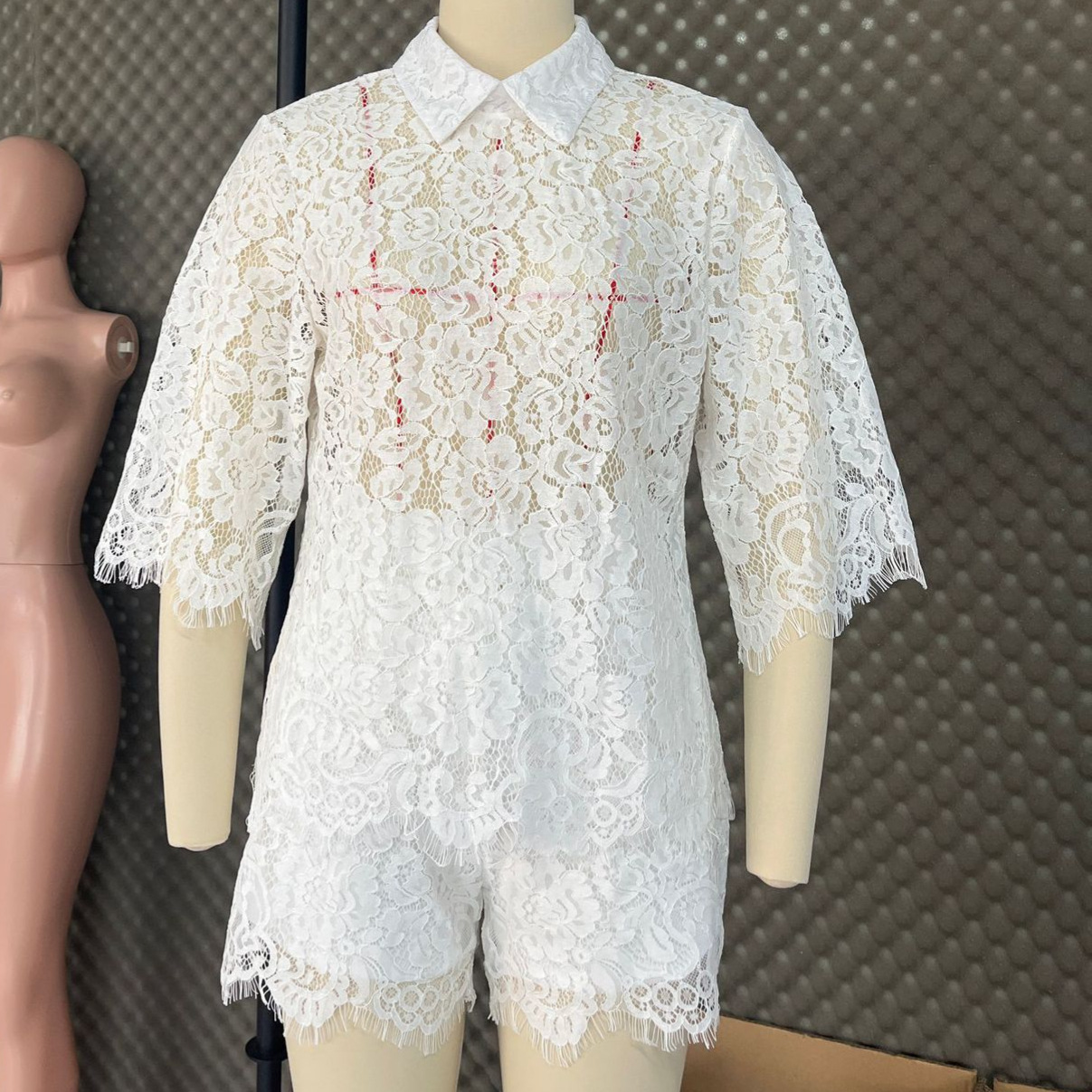 Сексуальный кружевной костюм с – обзор и цена Embroidery Motif