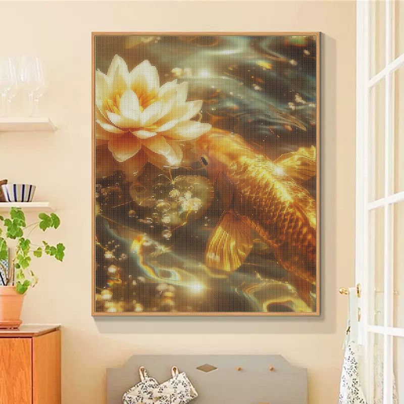 SDOYUNO алмазная живопись кои  – обзор и цена Embroidery Fish