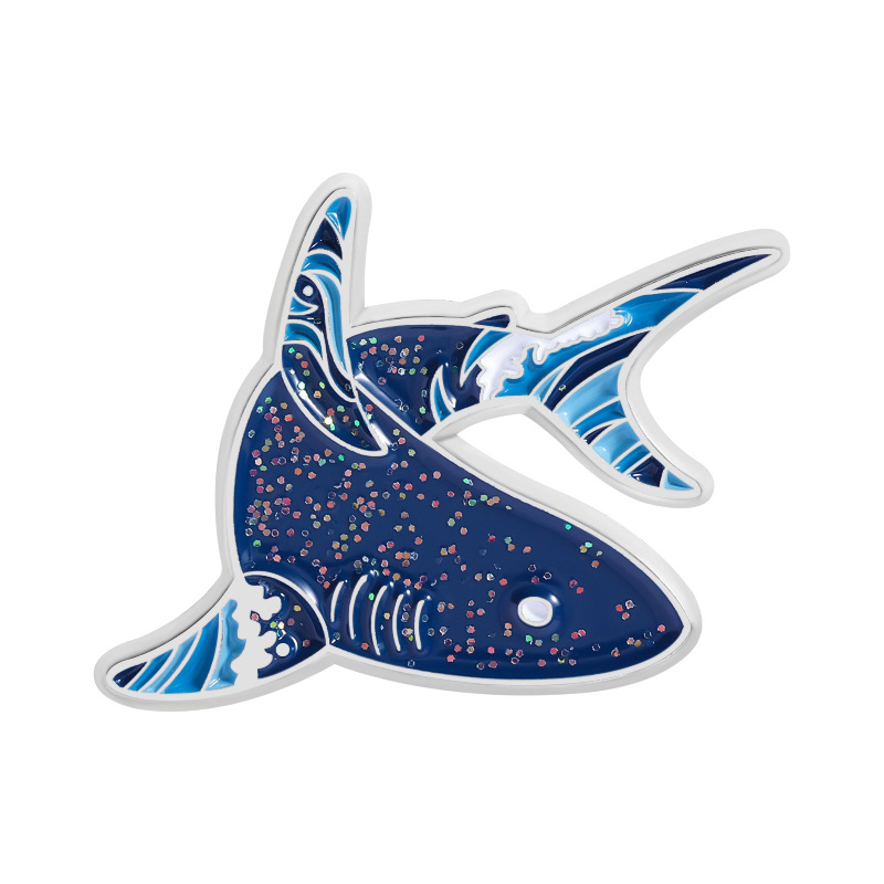 Эмалевые значки с мультяшными  – обзор и цена Embroidery Fish